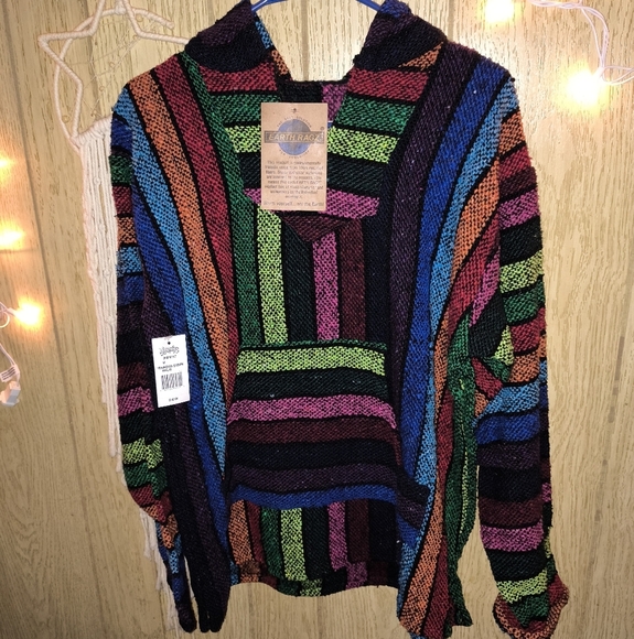 NWT!✨Earth Ragz Rainbow Stripe Multi Sweatshirt - Picture 1 of 5